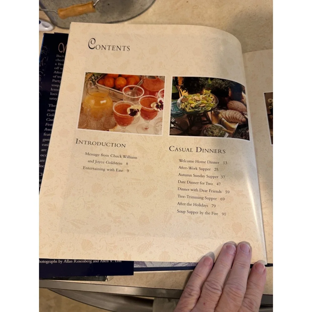 Williams Sonoma Casual Occasions Cookbook Chuck Williams Joyce Goldstein Book